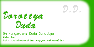 dorottya duda business card